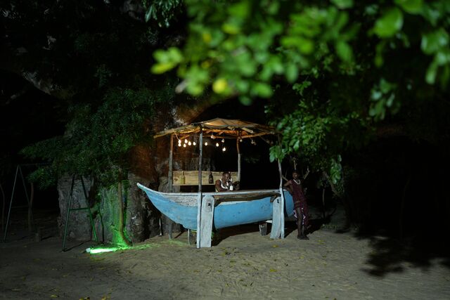 The camp in use
