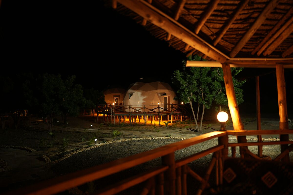 The camp in use — The main house, the boat bar, the restaurant and the pool — the parts of Cterra you live in.