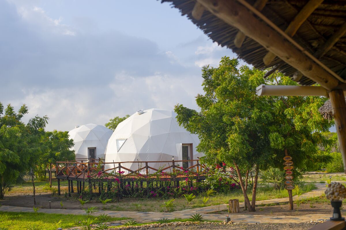 The camp in use — The main house, the boat bar, the restaurant and the pool — the parts of Cterra you live in.