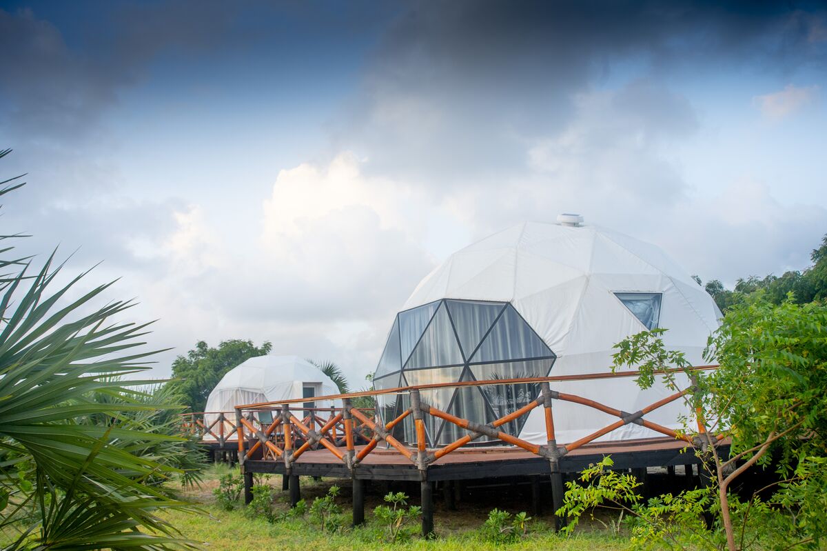 The camp in use — The main house, the boat bar, the restaurant and the pool — the parts of Cterra you live in.