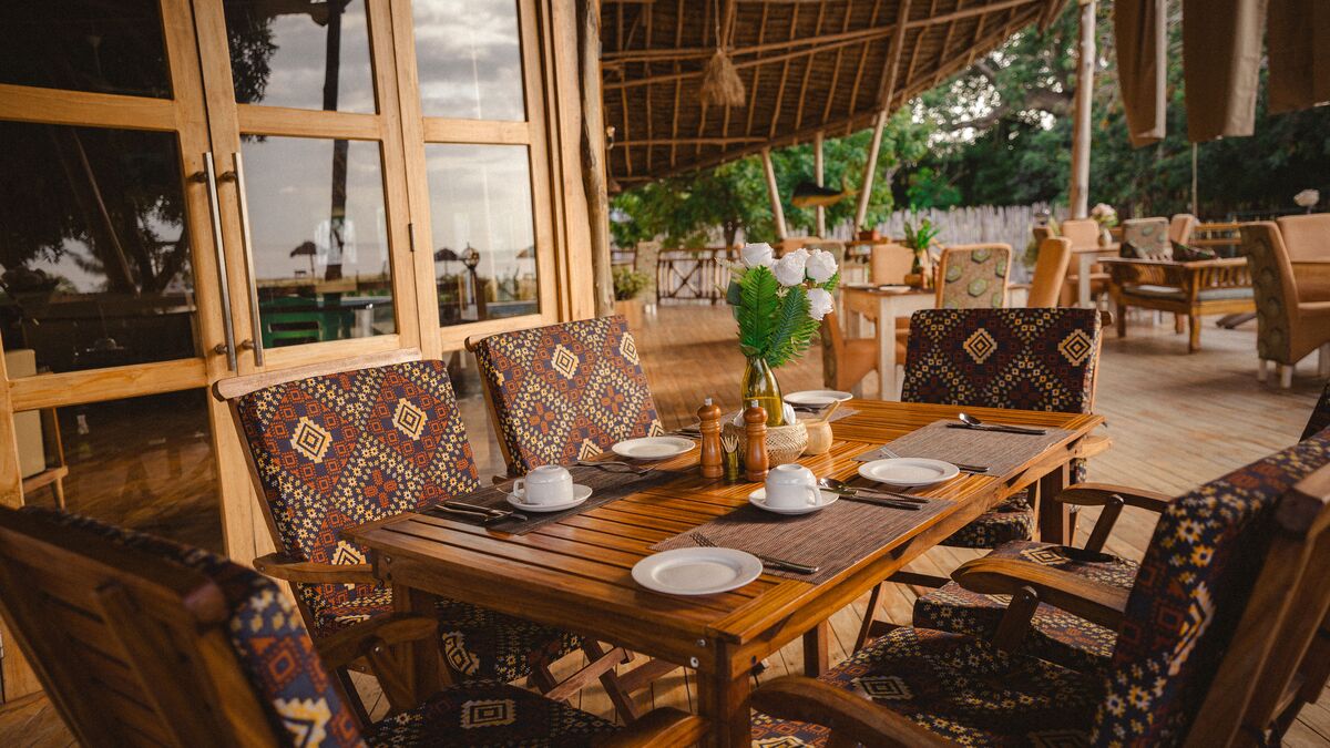 The table and the camp — Where you eat, where you sit and what the camp looks like when it is being used.