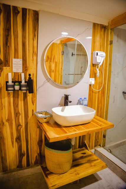 The bathrooms