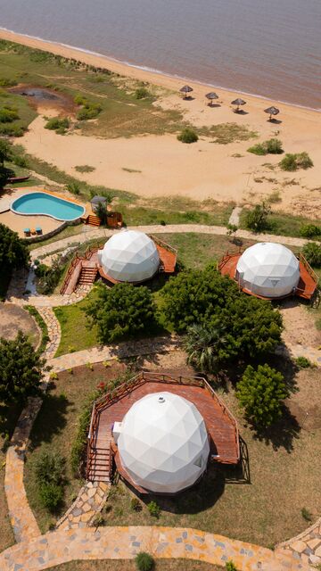 The camp from the air