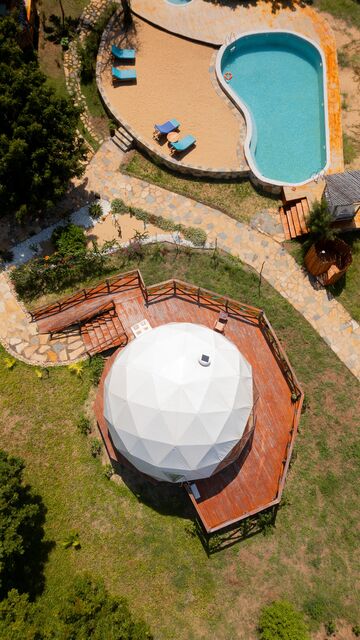 The camp from the air