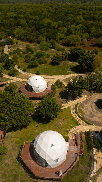The camp from the air