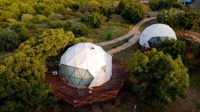 The camp from the air