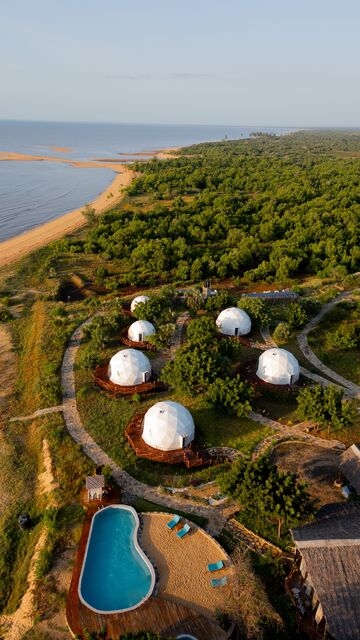 The camp from the air