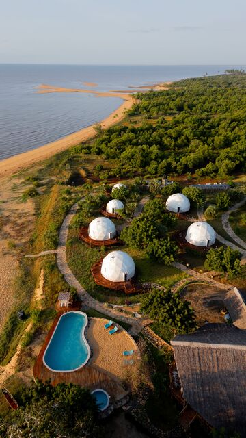 The camp from the air