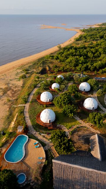 The camp from the air