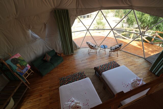 Tent by tent